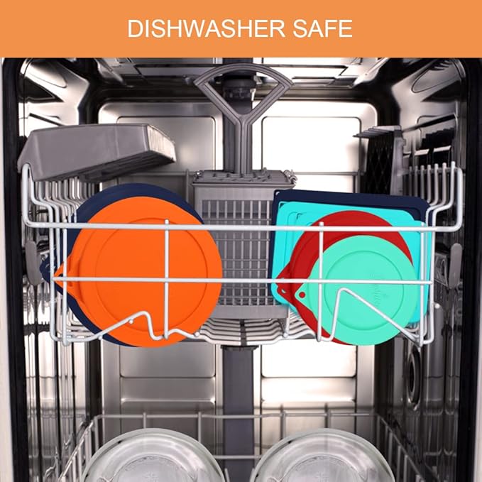 Sophico Silicone Storage Cover Lids Replacement for Anchor Hocking and Pyrex Glass Bowls (Container not Included) (MIX-9 PACK)