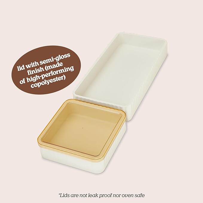 Cravings by Chrissy Teigen Nonstick Bakeware Set with 2 Silicone Trays and 2 Lids, Silicone Baking Sheet Pan, Baking Pan Dividers, Safe to use and Easy to Clean, Oven safe up to 450 °F