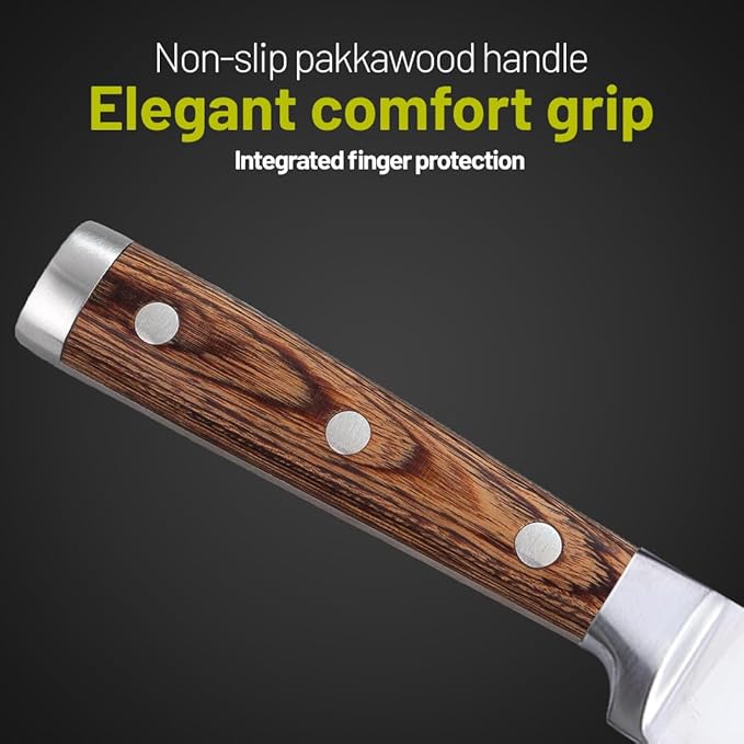 ZOLMER® Cleaver Knife – Professional Meat Cleaver for Butchering Bones – Butcher Tool with Wooden Handle – Chinese Chef Chopper for Kitchen