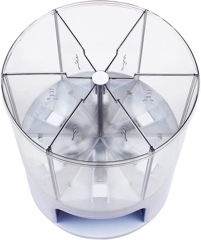 360° Rotatable Cereal Dispenser, One-Click Rice Output, Visible Round Multigrain Tank Cup Dry Rice Container Food Dispenser Sealed Grains Cans Grain Storage Tank for Storage Small Beans (Style 1)