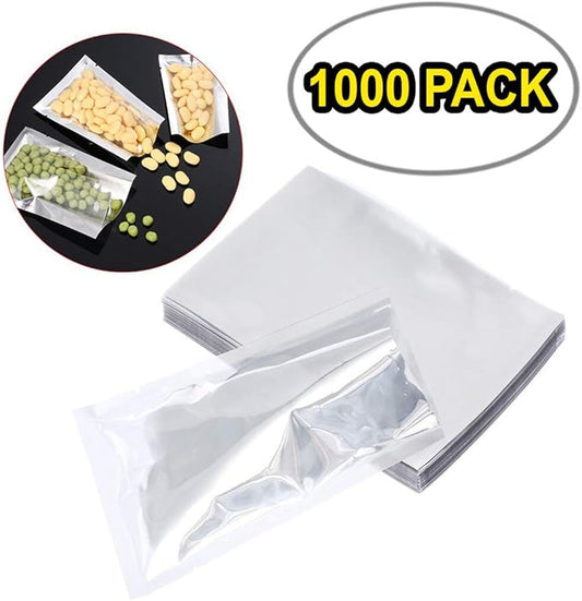 APQ Pack of 1000 Co-Extruded Vacuum Pouches, Clear 6 x 8. Vacuum food bags 6x8. 3 mil Thickness. USDA approved. Polyethylene bags for packing and storing. Perfect for Industrial, food service.