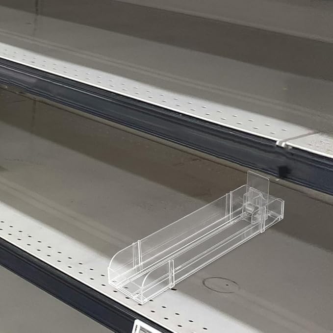 Zerodeko Dual-Sided Beverage Booster can Organizer Tray for Convenience Store and Supermarket Shelves Compact 11X3X2.5 Inch Space-Saving Display Rack for Soda and Drinks