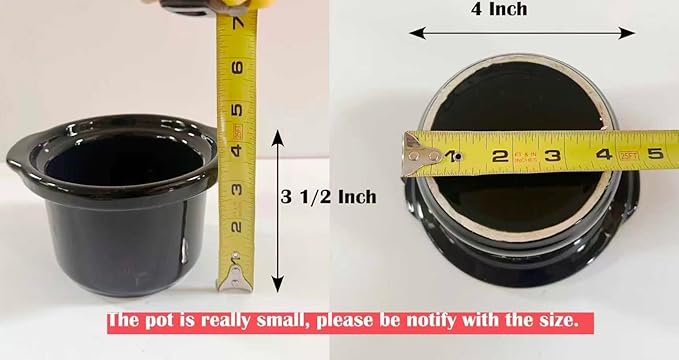 Mini Slow Cooker 0.65qt(20oz) warmer, fondue pot set,chocolate melting pot (stainless steel)… (pink)