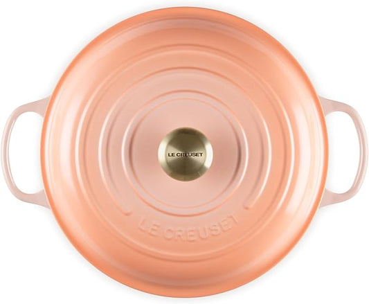Le Creuset Enameled Cast Iron Signature Round Braiser, 3.5qt. Peche