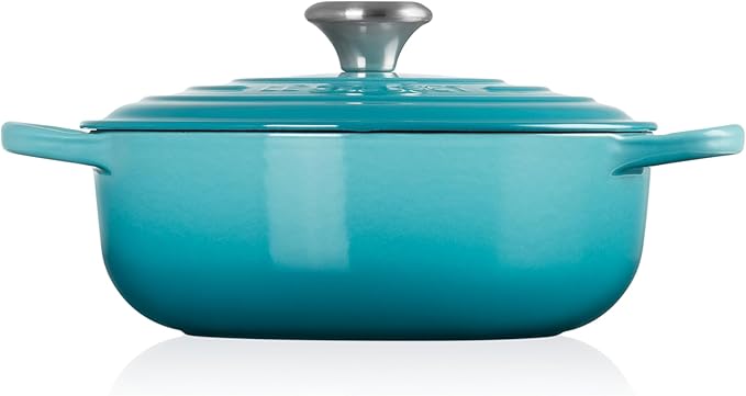 Le Creuset Enameled Cast Iron Signature Sauteuse Oven, 3.5 qt., Caribbean