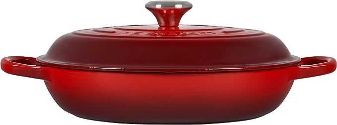 Le Creuset Enameled Cast Iron Signature Braiser, 3.5 qt., Cerise