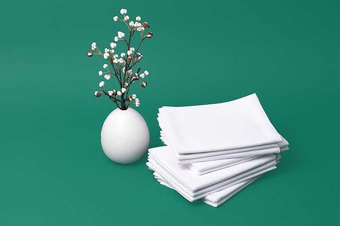 Organic Cotton Tea Towels for Embroidery - Blank Flour Sack Dish Towels for Embroidery - Perfect White Kitchen Towels for Embroidery and Crafts to Customize and Personalize - 27"x27" (White - 5 Pack)