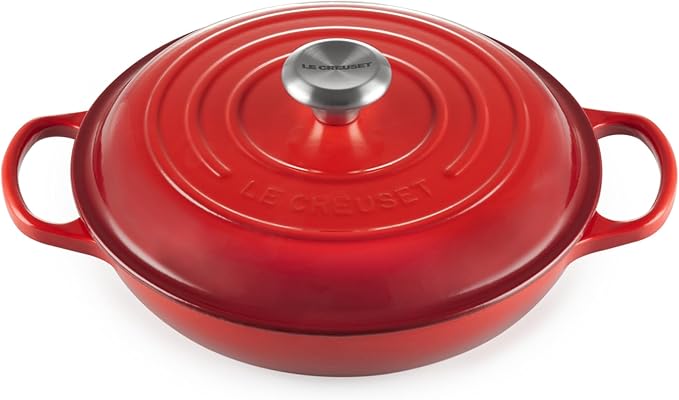 Le Creuset Enameled Cast Iron Signature Cookware Set, 7 pc, Cerise