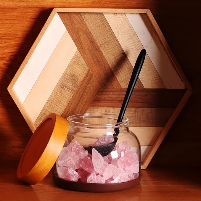 SAIOOL 2-Pack Glass Storage Containers with Lids - D 15cm x H 11cm, 1200 ML Airtight Food Jars, Wide Mouth Pantry Organization for Coffee, Flour, Snacks, Includes 2 Spoons & Labels