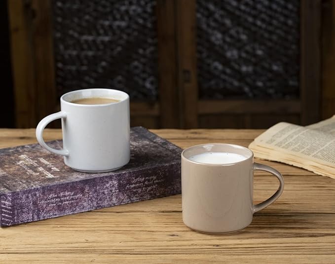 famiware Nebula 4 Pieces Coffee Mug, 14 oz Catering Mugs with Handle for Coffee, Tea, Cocoa, Milk, Multi-color