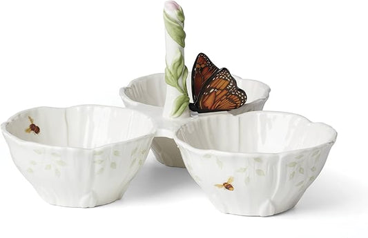 Lenox 897160 Butterfly Meadow Floral 3-Section Server