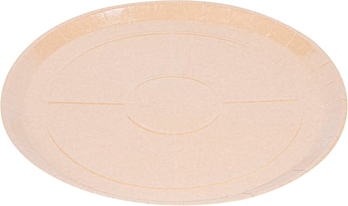 Restaurantware-Eco Pie 18 Inch Paper Pizza Trays, 25 Round Pizza Pans - Oven-Ready, Microwavable, Kraft Paper Pan For Large-Sized Pizzas, For Baking, Cooking, Bread, Meat, Or Pies