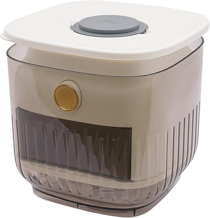 6KG Rice Dispenser, Large Sealed Grain Storage Container with Rice Cup Food Dispenser Kitchen Organizer for Rice Beans Grains Cereal Dry Food Storage Rice Containers