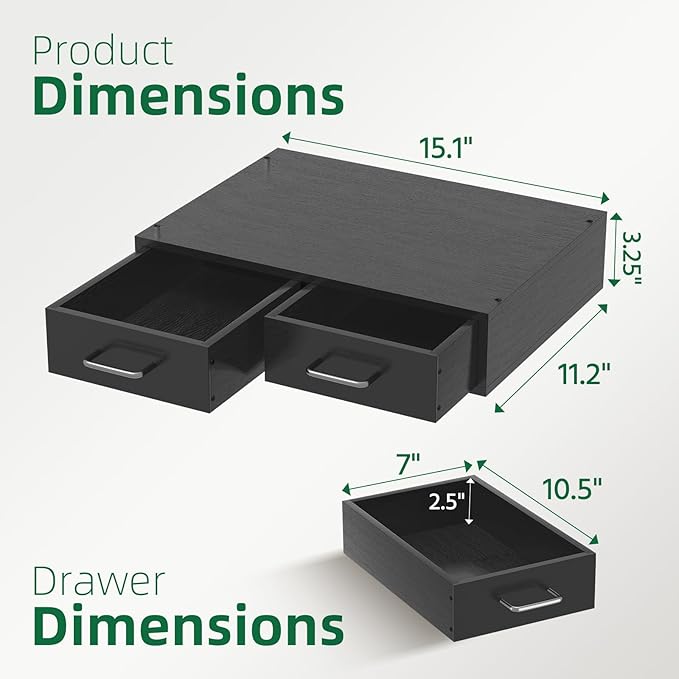 Simple Trending K Cup Organizer Coffee Pod Storage Box, Tea Organizer Holder and Drawer Storage Holds, 30 Pods Capacity, Black