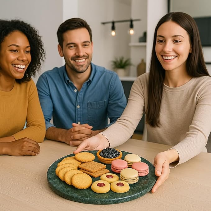 Cheese Board 8 Inch Round Stone