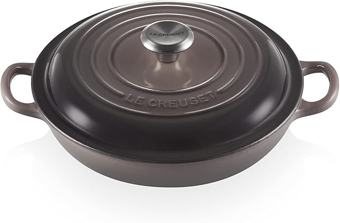 Le Creuset Enameled Cast Iron Signature Braiser, 1.5 qt., Oyster