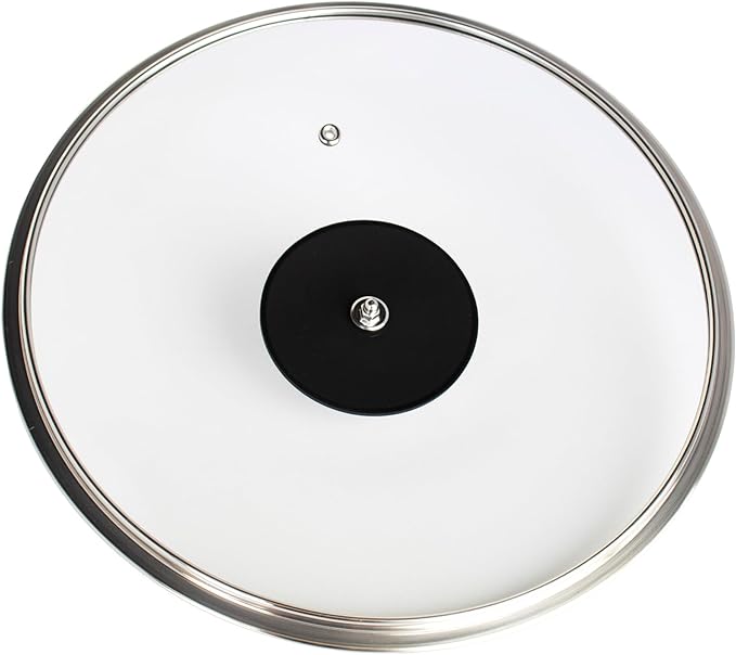LIVWELL DiamondClad 12-Inch Glass Lid for Hybrid Cookware Set - Kitchen Gifts - Pots and Pan Set - Cooking and Dining - 12-Inch Skillet Lid - Skillet Covers and Frying Pans