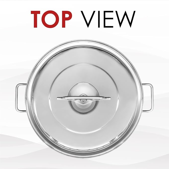 Concord Cookware Stainless Steel Stock Pot Kettle, 100-Quart