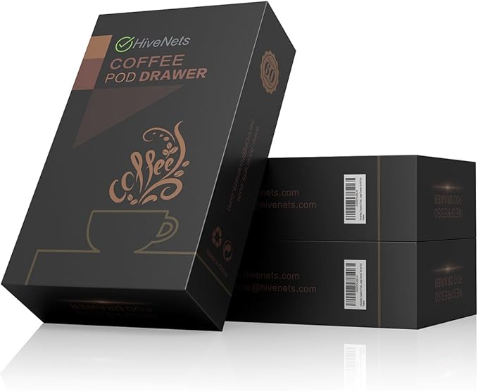 Coffee Pods Holders for Tassimo Discs Coffee Capsule Metal Storage Drawer Capacity 60 pcs