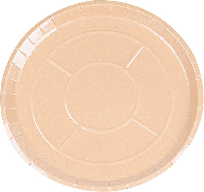 Restaurantware-Eco Pie 12 Inch Paper Pizza Trays, 25 Round Pizza Pans - Oven-Ready, Microwavable, Kraft Paper Pan For Individual Personal Pizzas, For Baking, Cooking, Bread, Meat, Or Pies