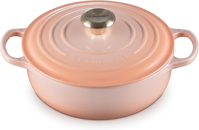 Le Creuset Enameled Cast Iron Signature Round Sauteuse, 3.5qt., Peche
