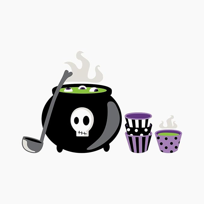 CafePress Halloween Punch Bowl Cauldron Magnets 2.25" Magnet (100 pack)
