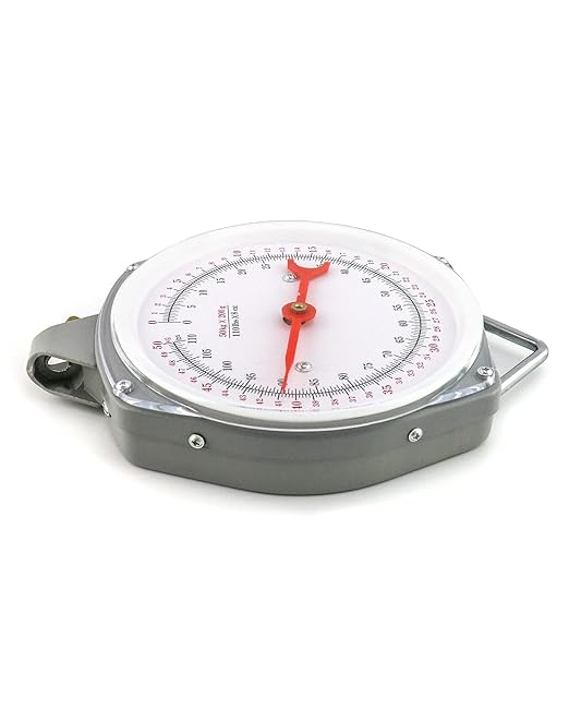 QWORK Precision Hanging Scale, 110lbs / 50kg Capacity, Dual Unit, Heavy Duty