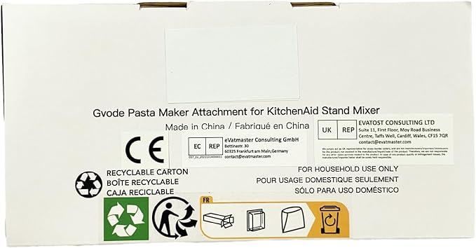 Pasta Attachment for KitchenAid Stand Mixer Included Pasta Sheet Roller, Spaghetti Cutter and Fettuccine Cutter Pasta Maker Stainless Steel Accessories 3Pcs by Gvode