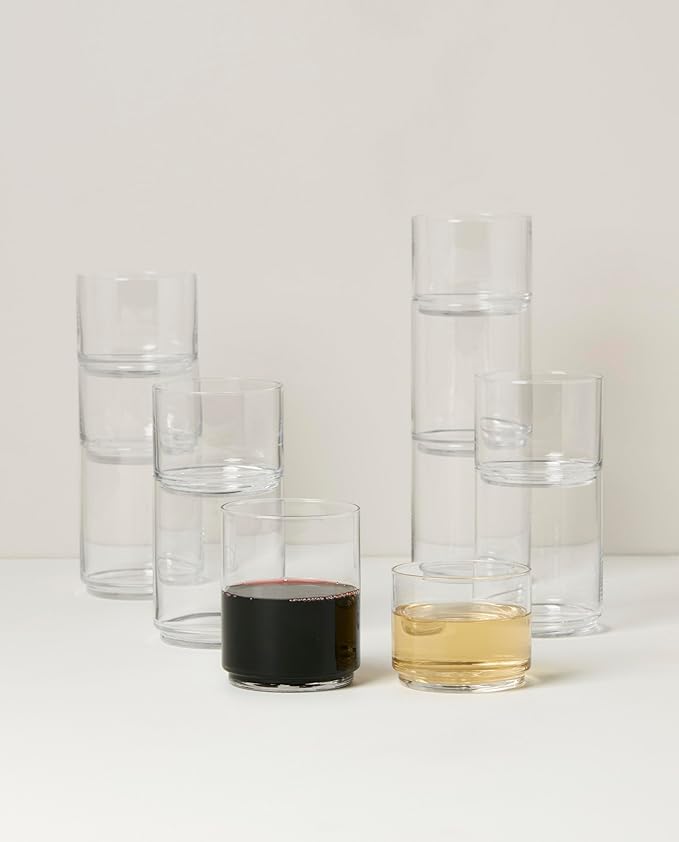 Lenox Tuscany Classics 12Pc Tall & Short Glasses, 5.51, Clear