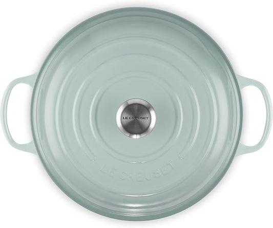 Le Creuset Enameled Cast Iron Signature Braiser, 3.5 qt., Sea Salt