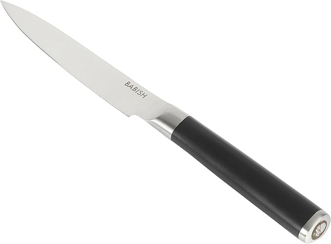 Babish High-Carbon 1.4116 German Steel 5 Inch Full Tang, Forged Utility Kitchen Knife