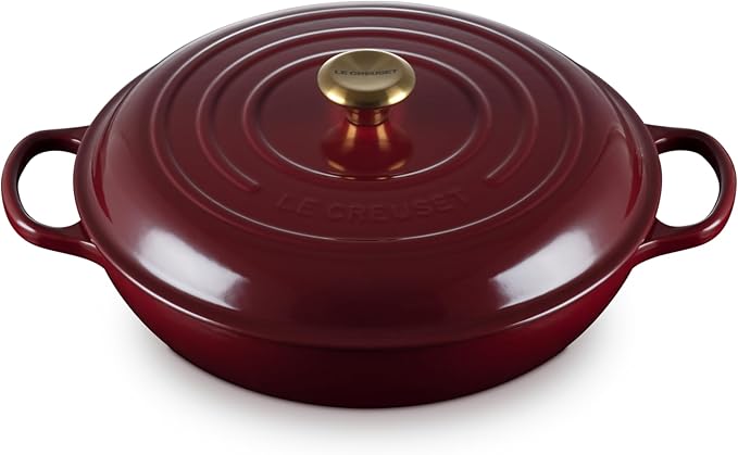 Le Creuset Enameled Cast Iron Signature Braiser, 3.5 qt., Rhone
