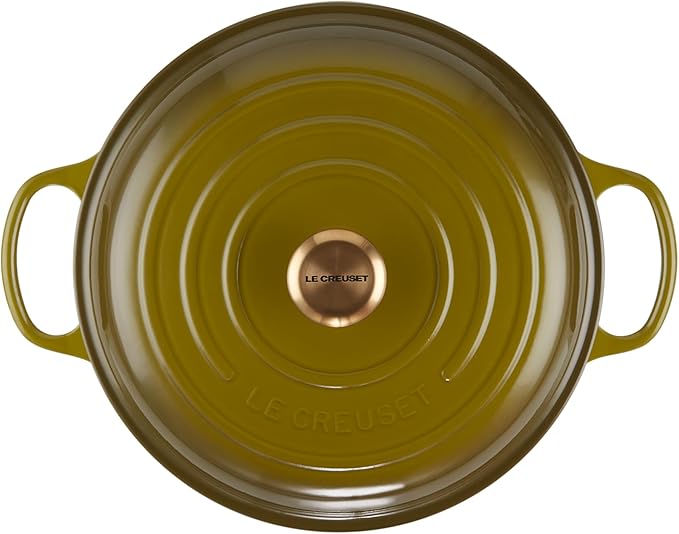 Le Creuset Enameled Cast Iron Signature Braiser, 3.5 qt., Olive