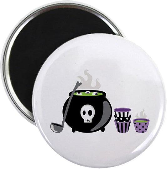 CafePress Halloween Punch Bowl Cauldron Magnets 2.25" Magnet (100 pack)