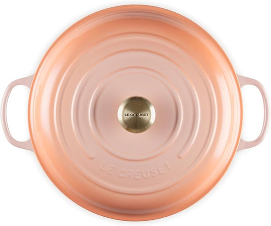 Le Creuset Enameled Cast Iron Signature Round Braiser, 5qt., Peche