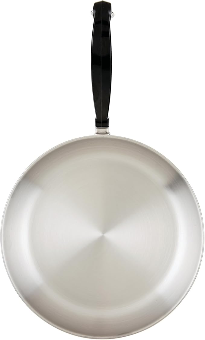 Farberware Classic Series Stainless Steel Pots and Pans with Baking Sheet Pan, Cooking Tools, and Lids, Induction Ready, Dishwasher Safe, 10 Piece Cookware Set, Metal Utensil Safe - Stainless Steel