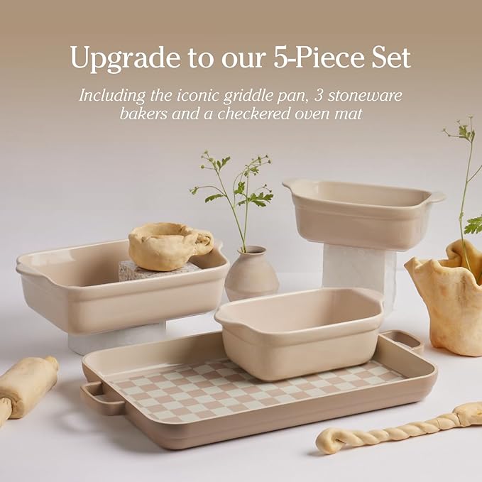 Our Place Mini Griddle Pan - 2 Quart Nonstick Ceramic Sheet Pan & Stovetop Griddle with Handles | Toxin-Free Cast Aluminum | Oven Safe up to 450°F | Steam