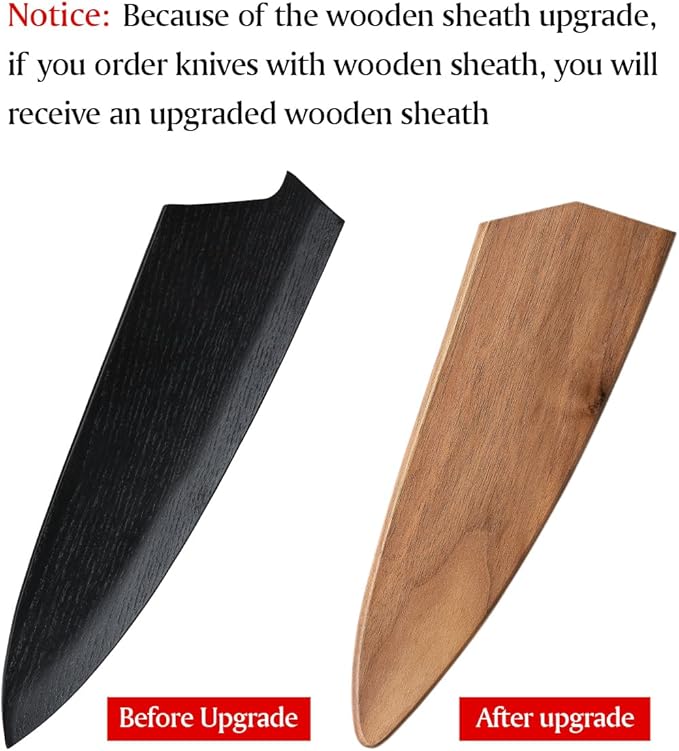 XINZUO Damascus Gyuto Chef Knife with Sheath 8 Inch,Sharp Kitchen Knife Professional,Pakkawood Handle, Chef Gift Box