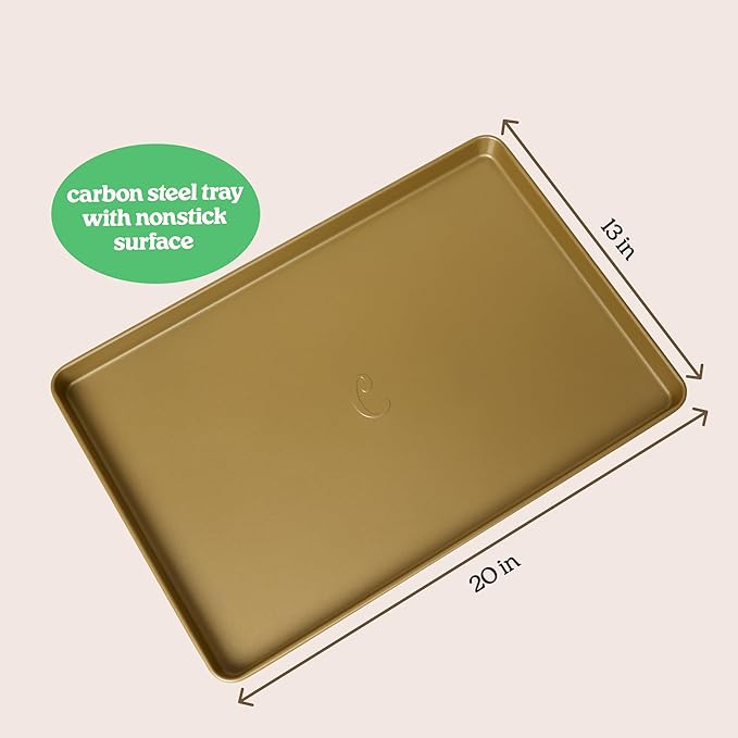 Cravings by Chrissy Teigen 9-Piece Baking Set, Non-Stick Bakeware Set with 2 Large Silicone Trays, 2 Small Silicone Trays with 4 Lids & 1 Baking Sheet Tray, Oven-Safe Upto 450°F