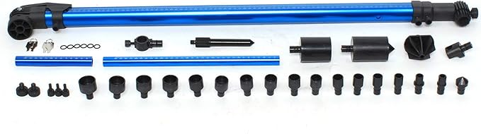 Measuring Ruler, High Precision 2D Measuring System Adjustable Auto Body Frame Machine Repair Tool For Construction, Machinery Maintenance