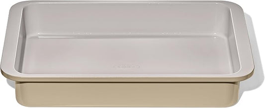 OXO Good Grips Non-Stick Pro Ceramic Coated Metal Bakeware 9” x 13” Cake Pan – Biscuit