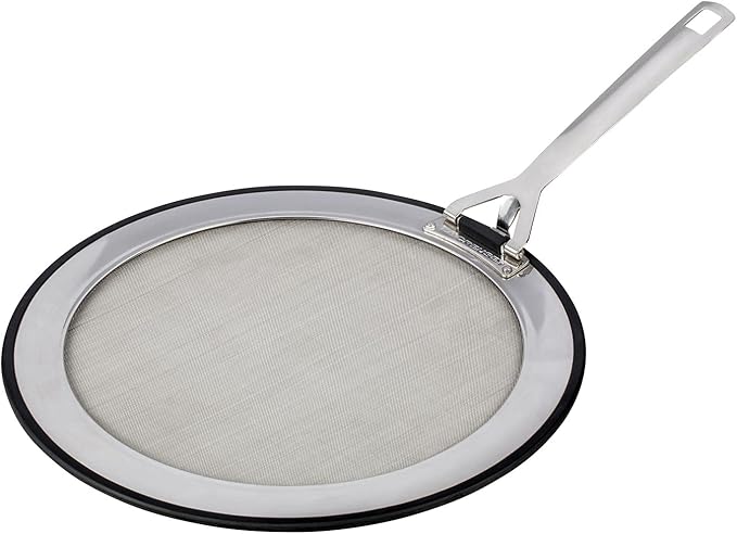 Le Creuset Toughened Nonstick Frypan (9.5 In. & 11 In.) with Splatter Guard Bundle