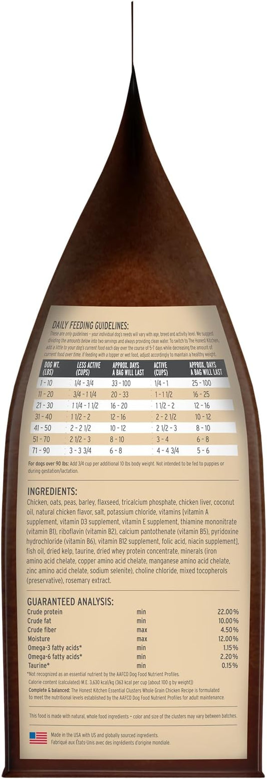 The Honest Kitchen Essential Clusters Dog Whole Grain Chicken 5 lb Bag