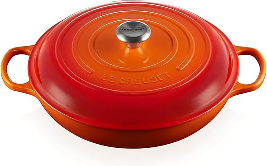 Le Creuset Enameled Cast Iron Signature Braiser, 5 qt., Flame