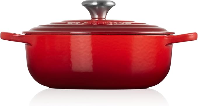 Le Creuset Enameled Cast Iron Signature Sauteuse Oven, 3.5 qt., Cerise