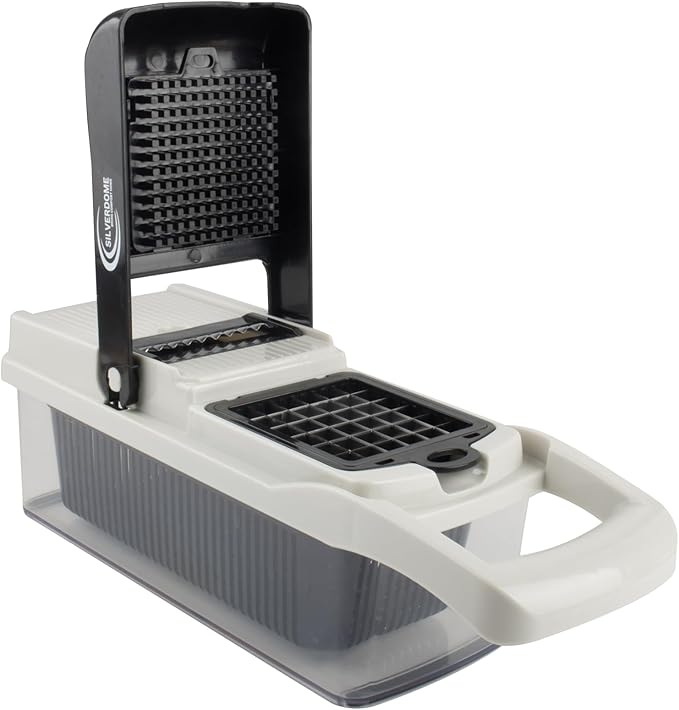 Vegetable Chopper, 14 Piece set, Dicing Blades, Slicing Blades, Lattice Blade, Shredding Blades, Egg Seperator, Garlic Grinder, Brush, Drain Basket, Finger Guard, kitchen tool