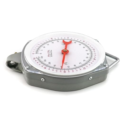 QWORK 2 Pack Precision Hanging Scale, 110lbs / 50kg Capacity, Dual Unit, Heavy Duty