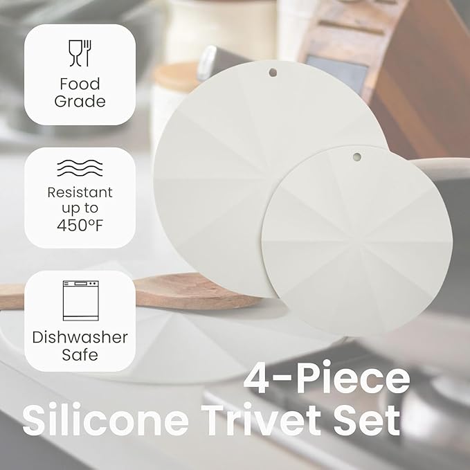 Larder & Vine 20 Piece Cookware Set (White) | Dutch Oven, Utensil Set, Braiser, and Trivets