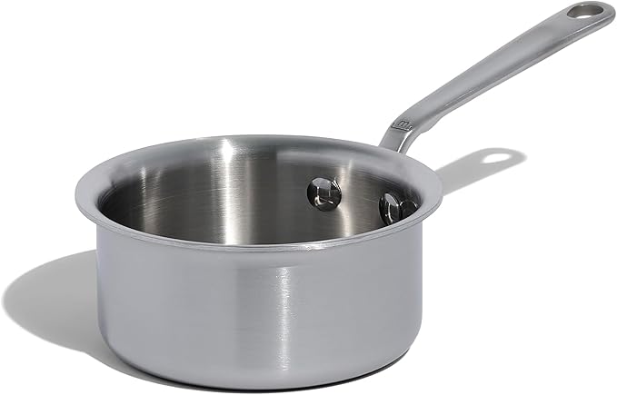 Made In Cookware - 3/4 Quart Stainless Steel Butter Warmer - 5 Ply Stainless Clad - Professional Cookware - Crafted in Italy - Induction Compatible