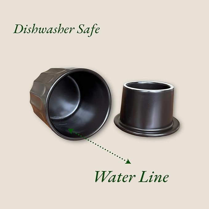 BLAKE 'N' GREY Culinary Elegance: Black Fluted Ceramic French Butter Keeper – A Stylish Touch to Preserve and Serve Perfectly Spreadable Butter